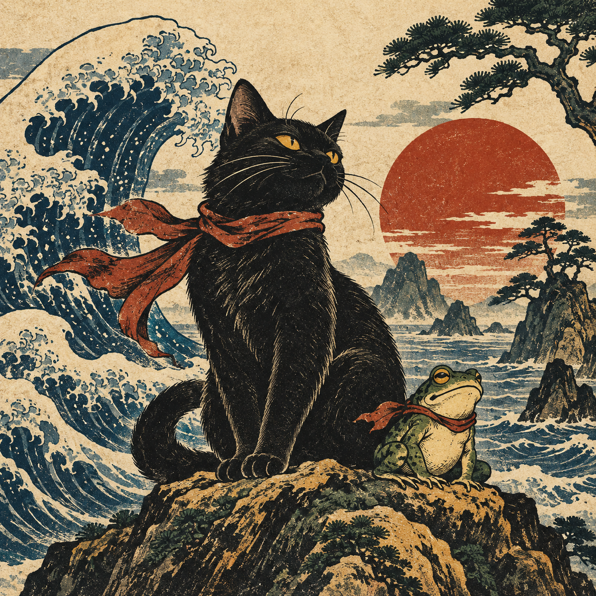 Japanese-Inspired Animal Art