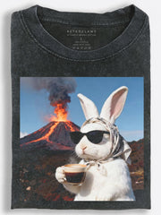 Rabbit at the Volcano Coffee Break Vintage Washed T-Shirt