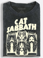 Cats Rock Band Parody Vintage Washed T-Shirt