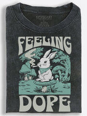 Rabbit Feeling Dope Vintage Washed T-Shirt