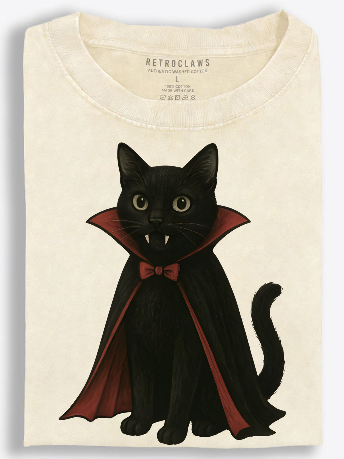 Cat Vampire Costume Vintage Washed T-Shirt