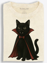 Cat Vampire Costume Vintage Washed T-Shirt