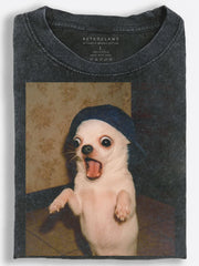 Chihuahua Shocked Reaction Vintage Washed T-Shirt