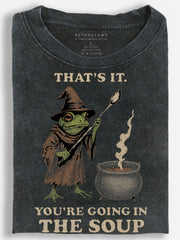 Witch Frog You??£¤re Going in the Soup Vintage Washed T-Shirt