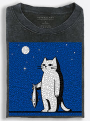Cat??£¤s Midnight Catch Vintage Washed T-Shirt