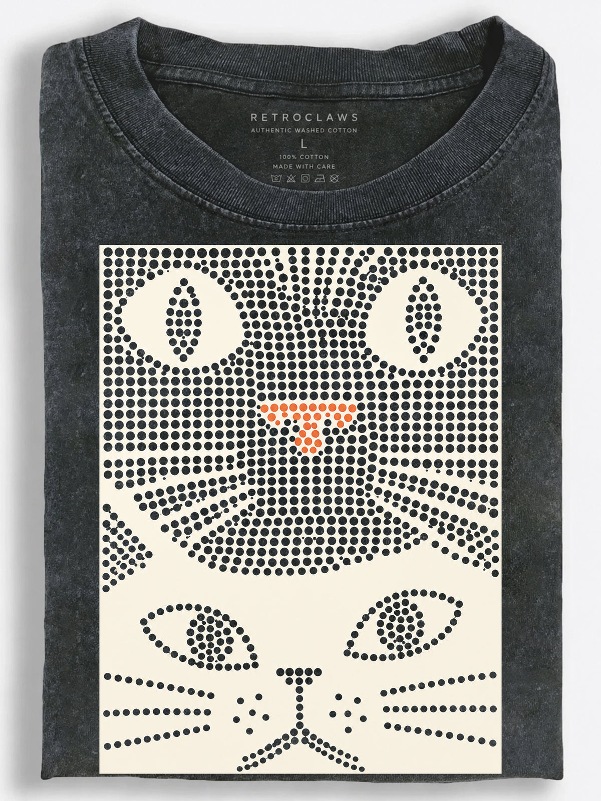 Double Cat Stare Vintage Washed T-Shirt