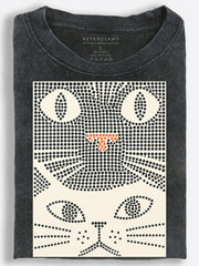 Double Cat Stare Vintage Washed T-Shirt