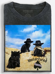 Motörhead Biker Cats Ace of Spades Vintage Washed T‑Shirt